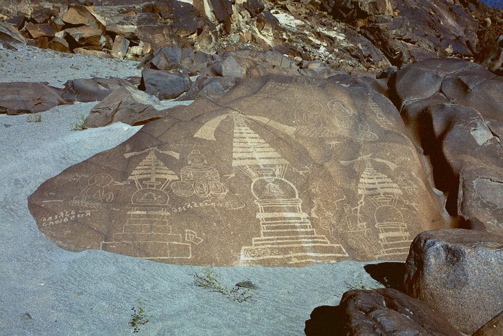 Buddhist Petroglyphs at Chilas