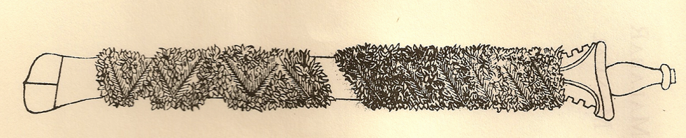 Sketch of the Chera king’s sword given to the Zamorin of Calicut