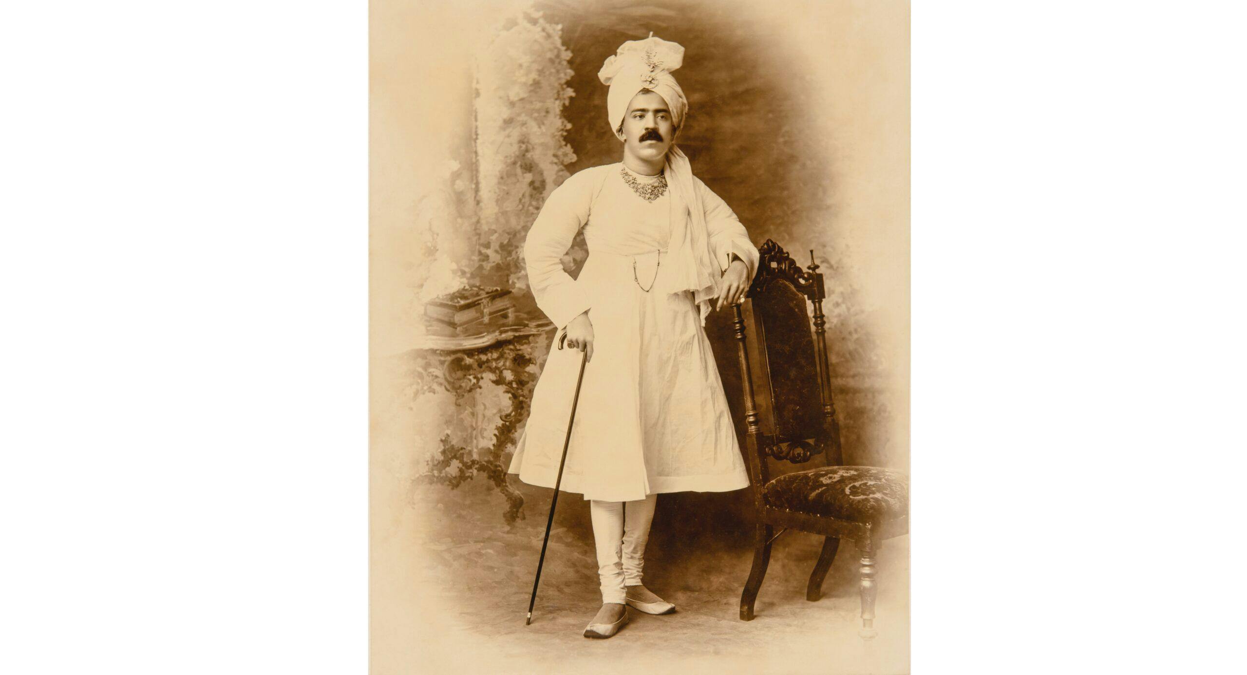 Mir Osman Ali Khan on his coronation day