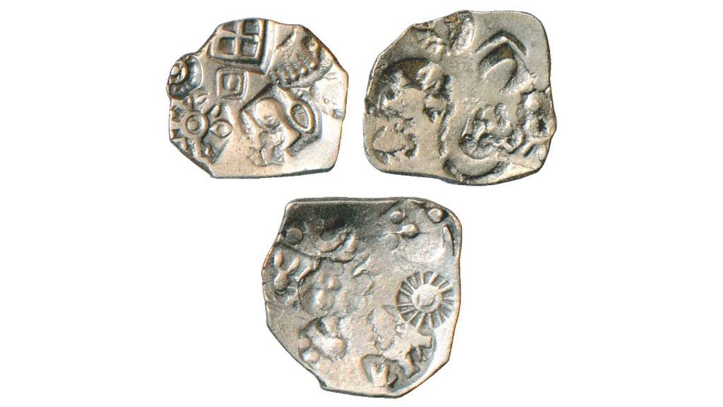 Coins of Magadha Janapada with 5 punches