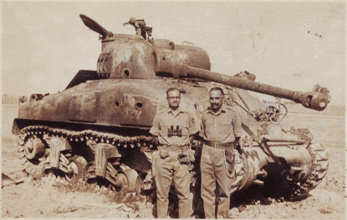 Destroyed Sherman Tank, 1965 Indo-Pak War