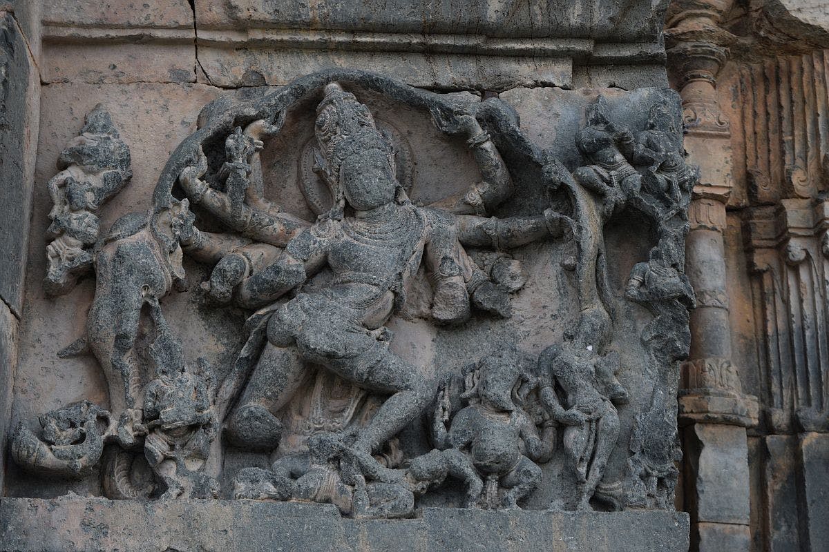 Shiva slaying Gajasura