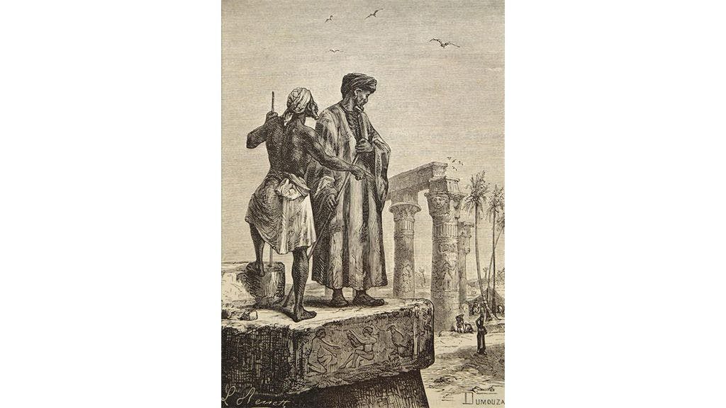 Illustration of Ibn Battuta by Léon Benett, 1878