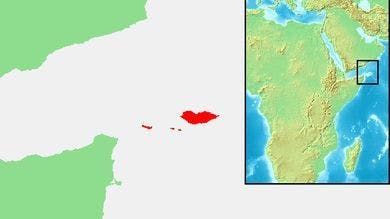 Location of the Socotra Island (in red)