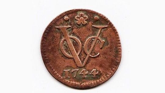 Coin of Dutch East India Company, 1744