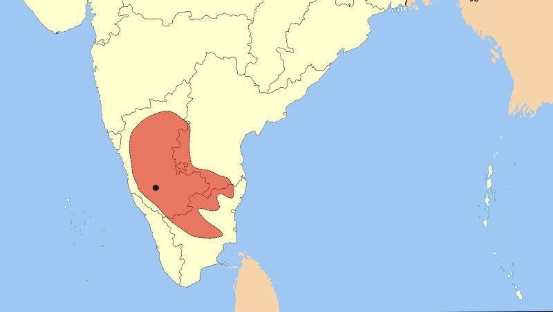 Extent of Hoysala Empire, 1200 CE 