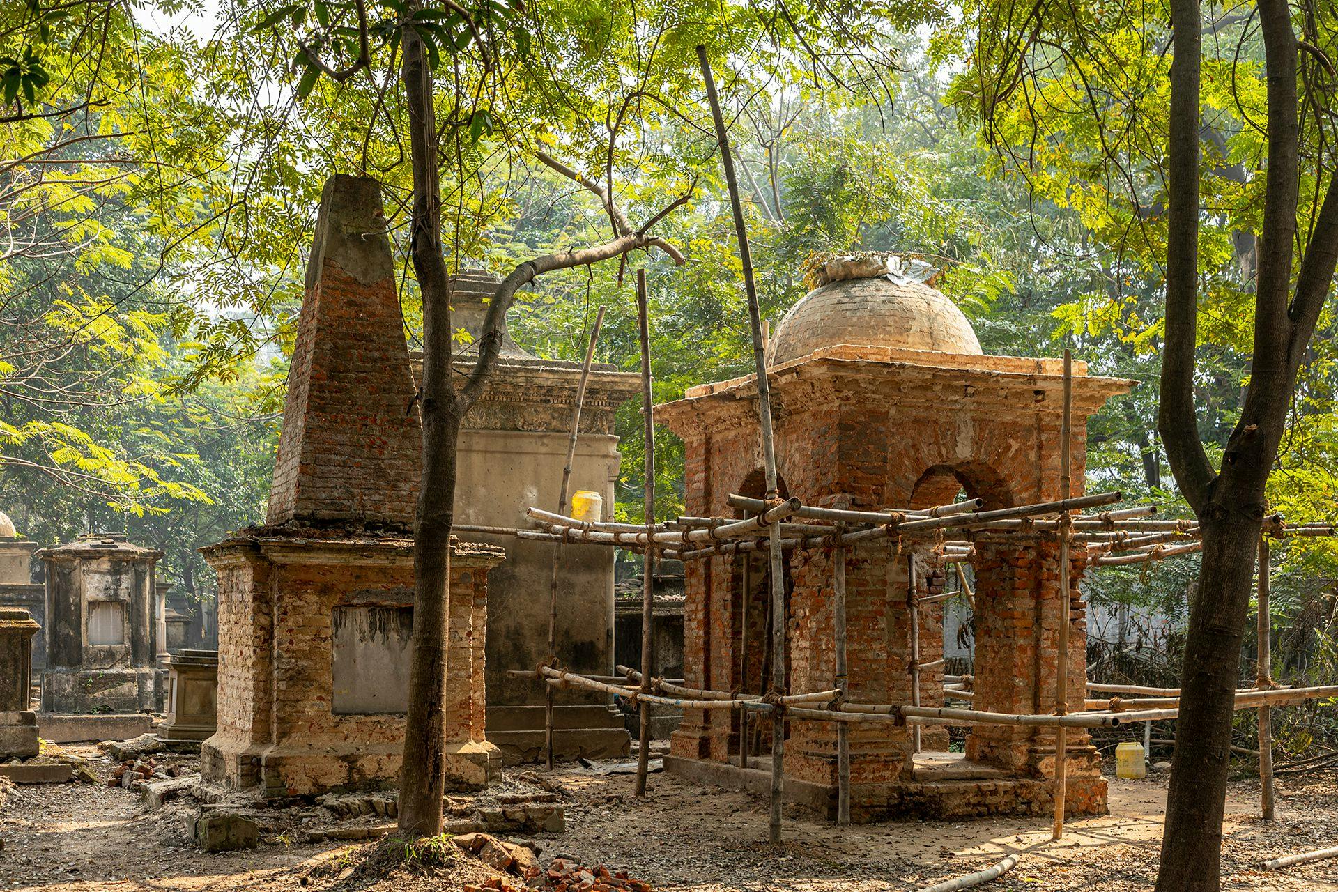 Tombs under restoration