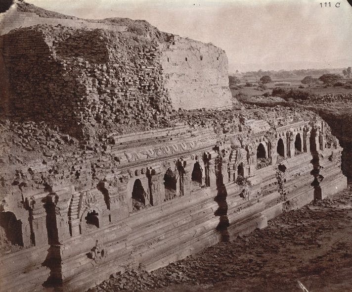 Rear view of the temple of Baladitya at Nalanda