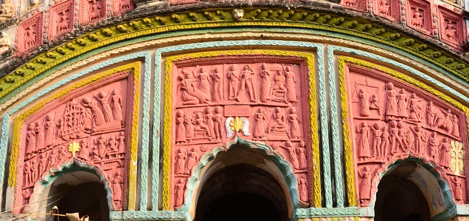 Shymachand Temple, arch panels