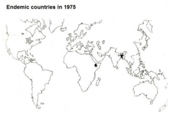 Endemic Countries in 1975