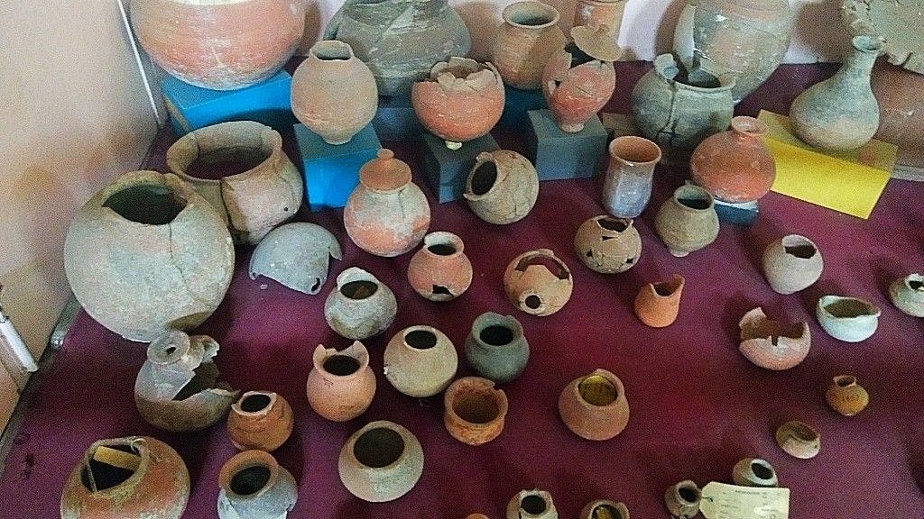 Black and red Harappan pottery along with other pottery culture
