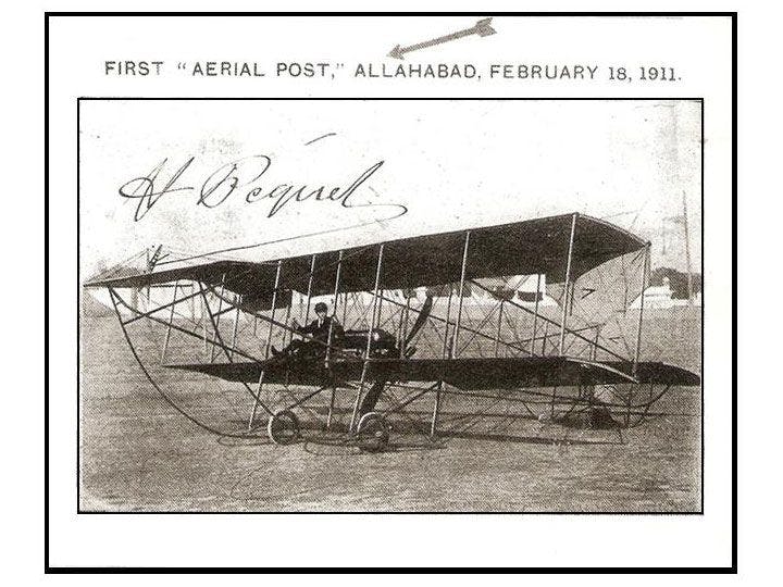 First Airmail Postcard