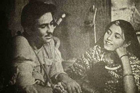Raj Kapoor and Madhubala in a still from Neel Kamal (1947)