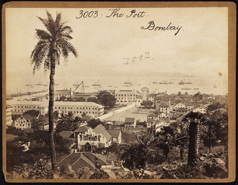 The Port, Bombay by Francis Frith 