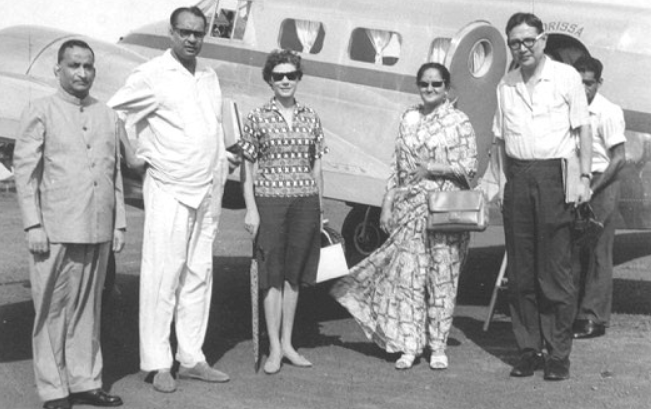 Biju Patnaik with his wife and guests