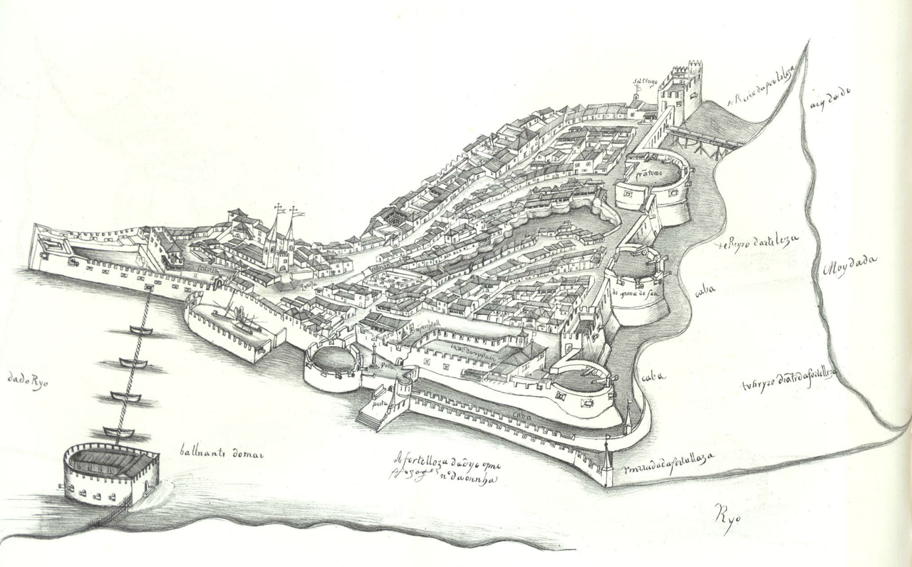 Fortress of Diu in mid-16th century