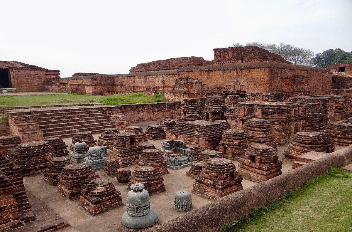 Votive stupas at Nalanda