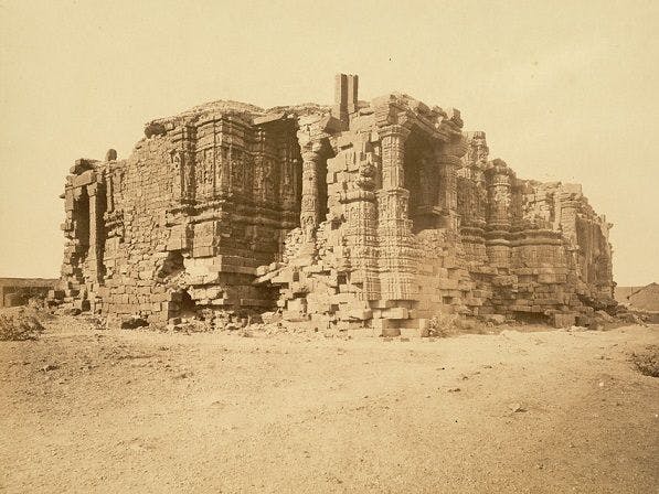 Somnath Temple ruins, 1869