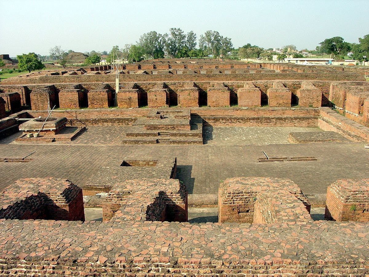 One of the monastery remains at Nalanda