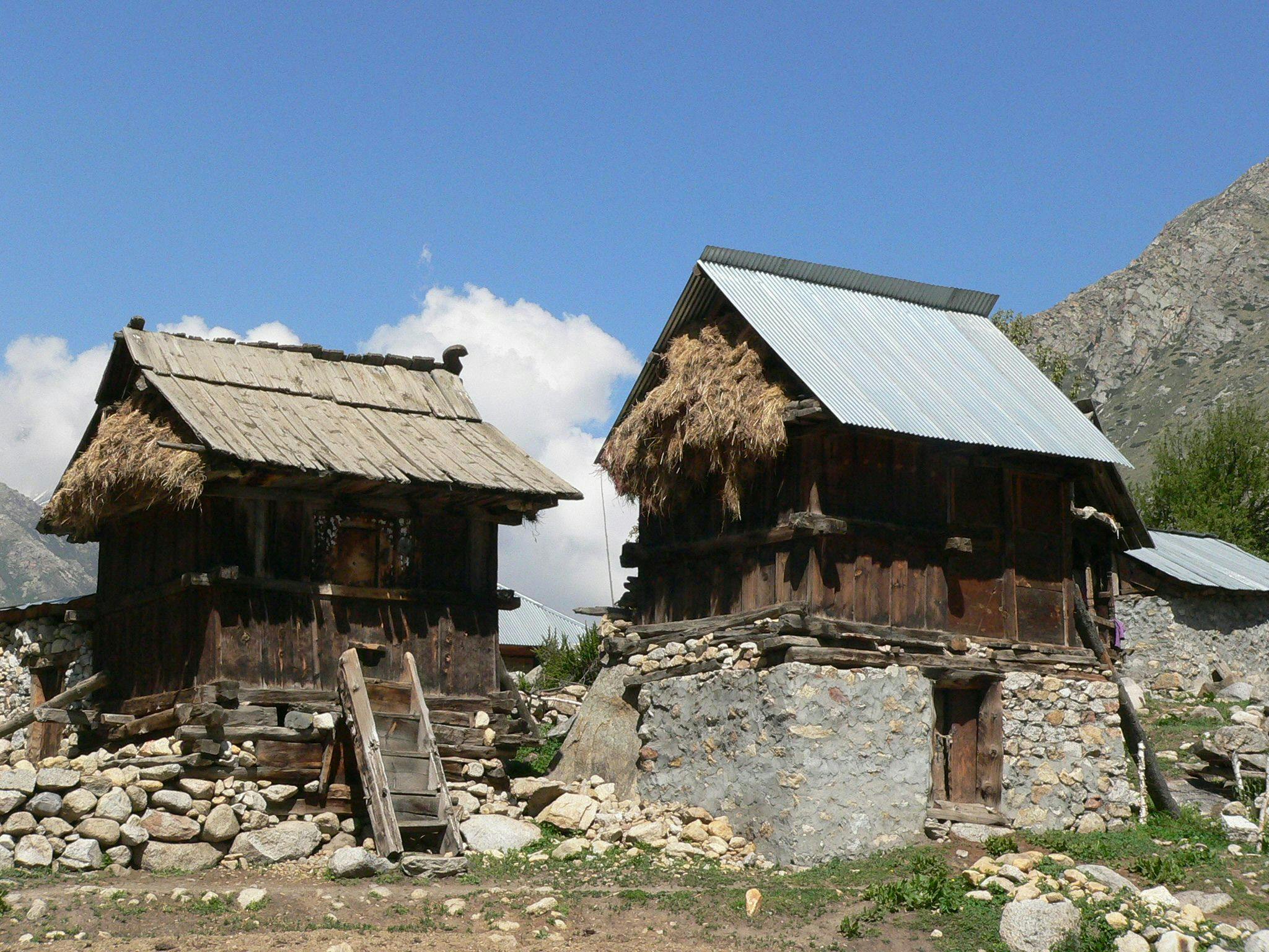 Common granary store in the village