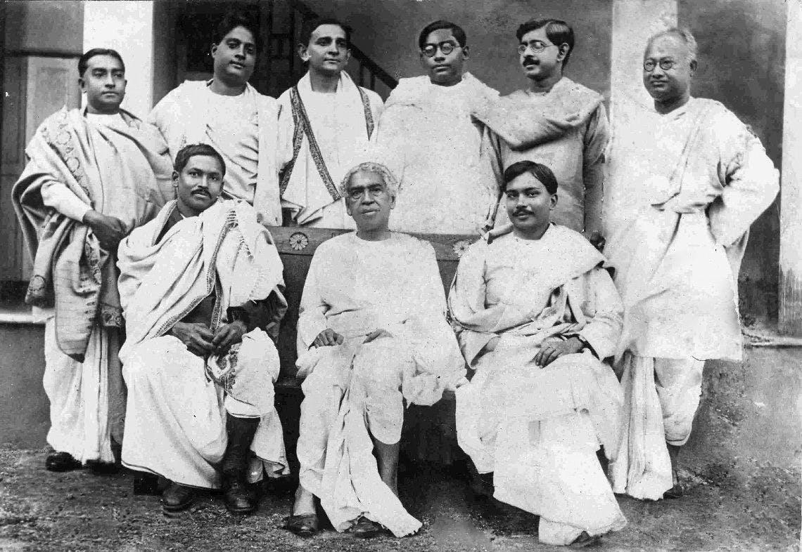 SN Bose with other scientists at Calcutta University