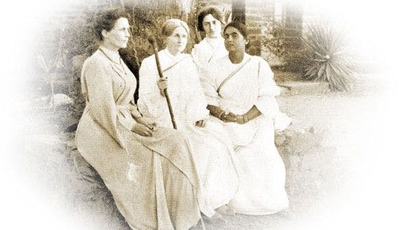 Sister Nivedita with Mrs. Sevier, Sister Christine and Smt. Abala Basu