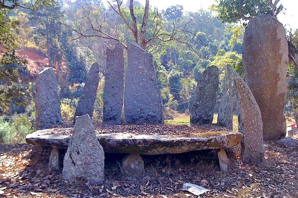 Nartiang megaliths consist of dolmens (flat stones in horizontal position)
