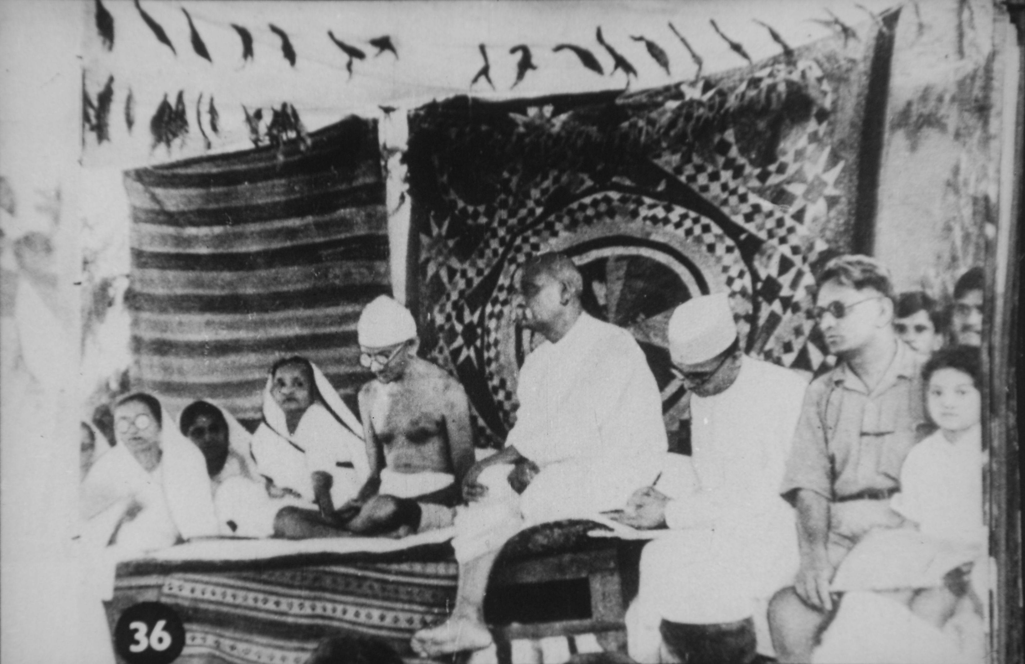 Mahatma Gandhi and Sardar Patel at Bardoli Satyagraha
