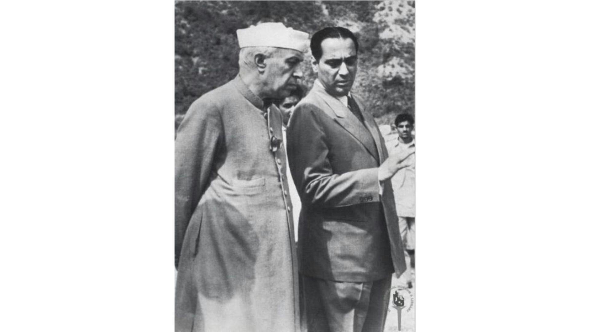 Jawaharlal Nehru and Dr Homi Jehangir Bhabha