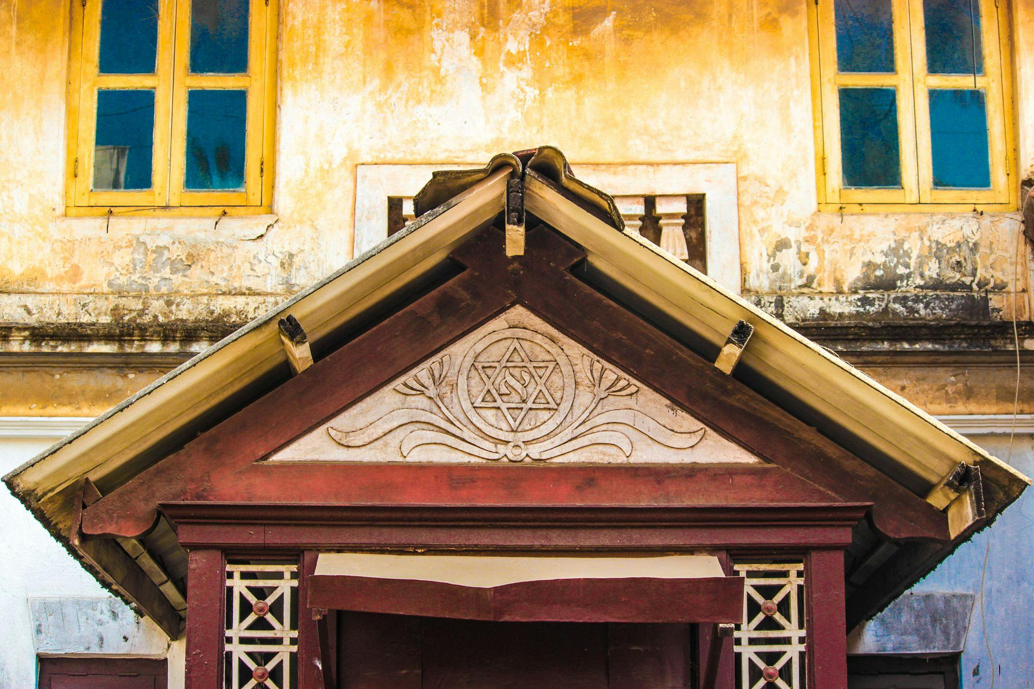 The ‘Star of David’ marks the old Jewish quarters of Alibaug