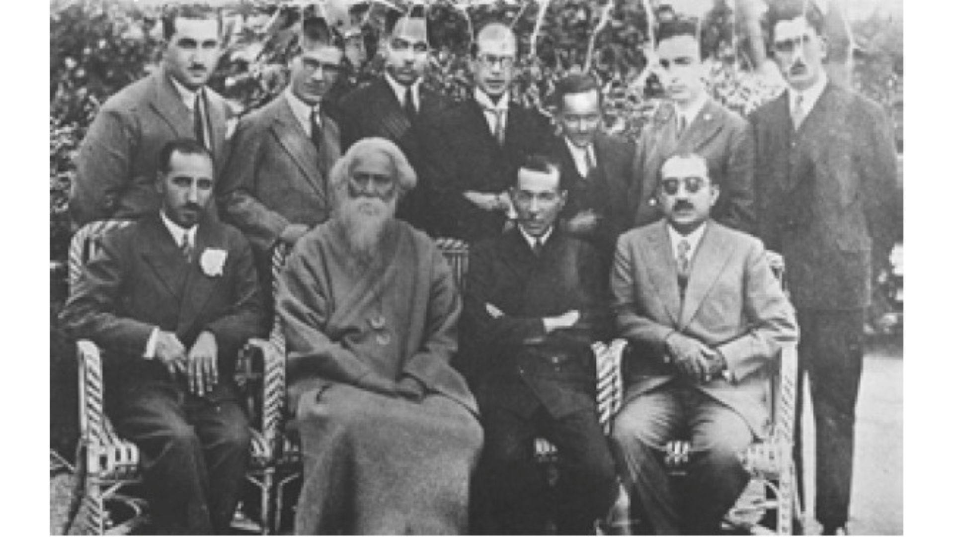 Tagore with Iranian Writers and Nobels (1932)