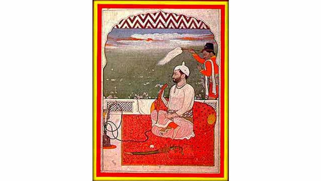 Portrait of a King in Pahari (Kangra) style