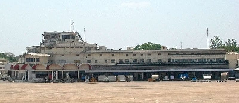 The old terminal at the Meenambakkam airport 