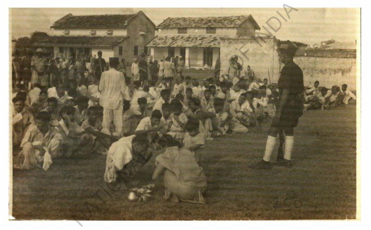 Photograph taken at Chimur by Deputy Commissioner of Chanda District on the 23rd &amp; 25th August 1942