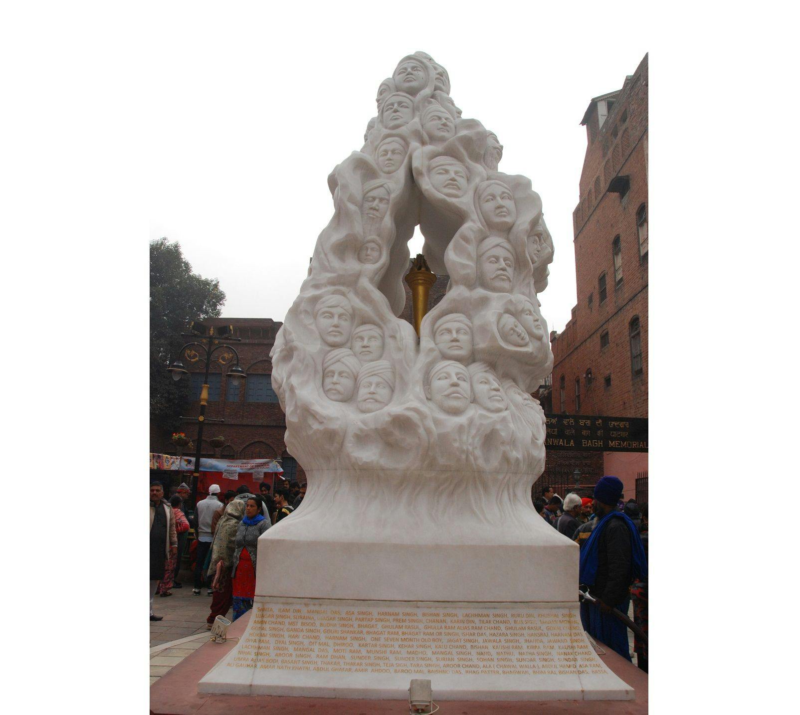 Statue dedicated to victims of Jallianwala Bagh massacre 
