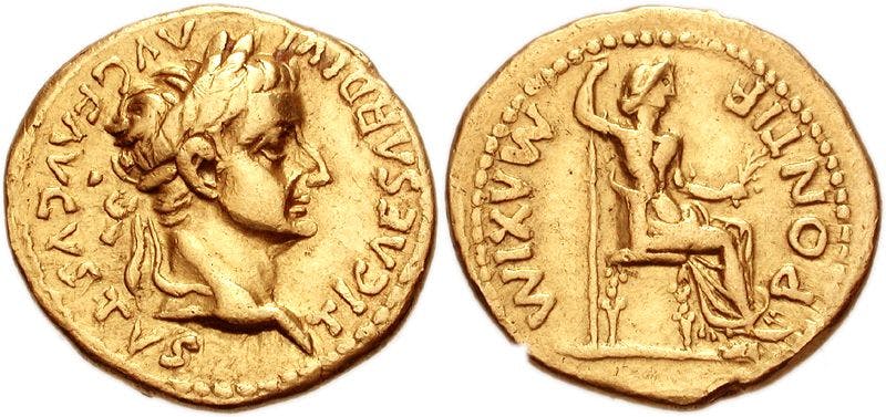 Roman gold coins called ‘Aureus’