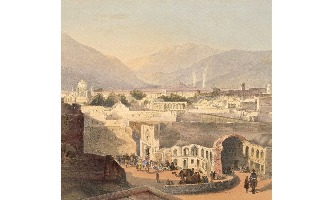 Candahar Circa 1841, sketched by James Rattray. Sitaram Pandey found Candahar unimpressive.