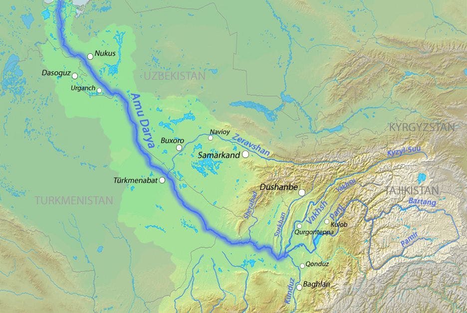 Watershed of River Amu Darya