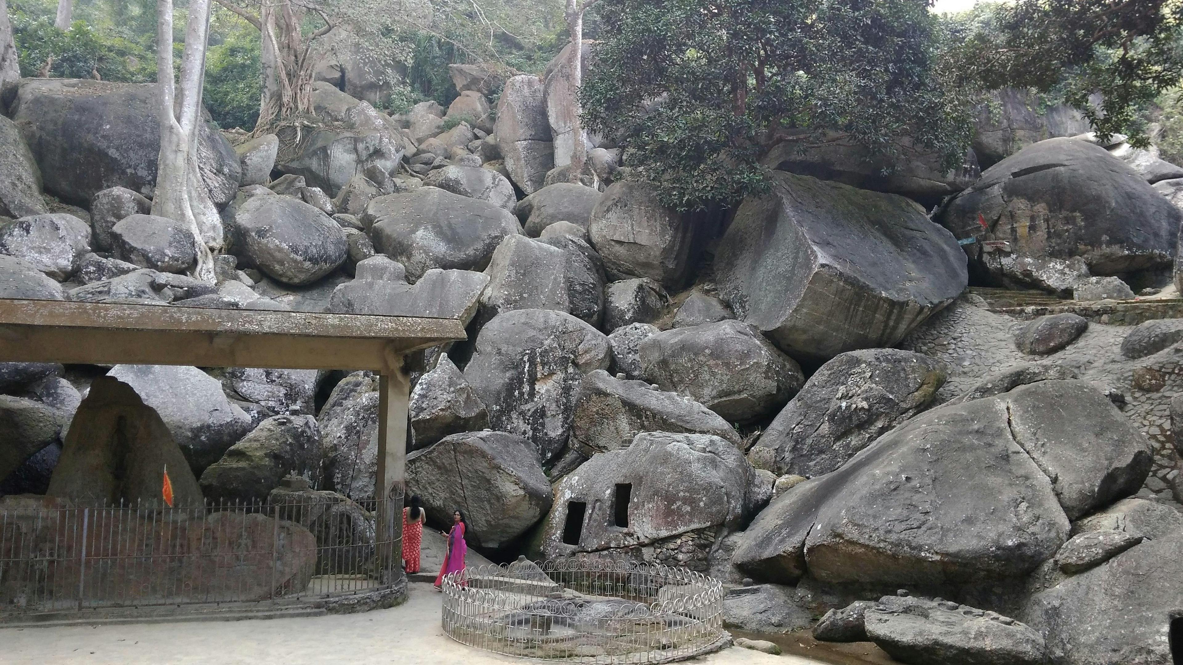 The remnants of the Vishnu temple