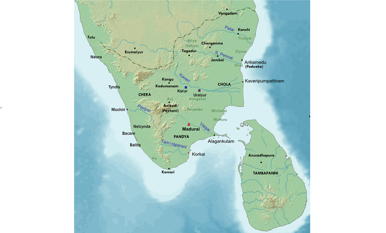 Ancient Tamilakam ports 