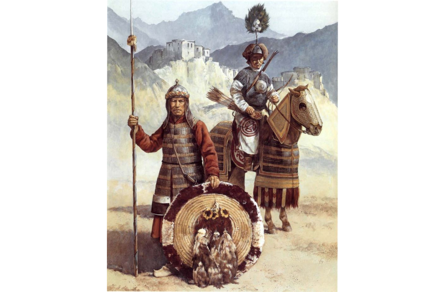 Medieval Tibetan warriors