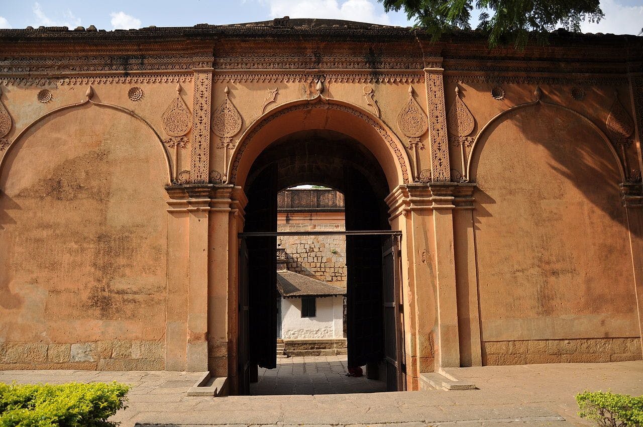 Existing gate of the Bangalore Fort