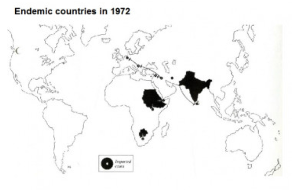Endemic Countries in 1972