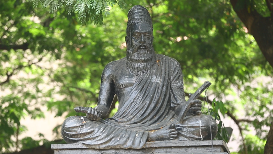 Statue of Tamil poet-saint Thiruvalluvar