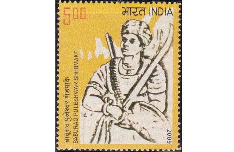 Stamp issued in honour of Baburao Sedmake