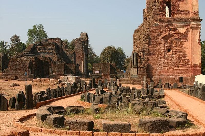 Ruins of Church of St Augustine in Old Goa