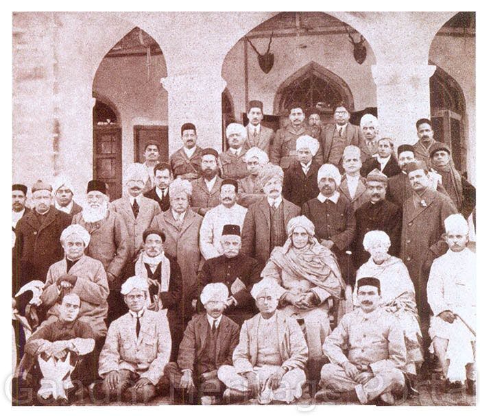 Senior Congress leaders at Amritsar Town Hall after the Congress Session of 1919 