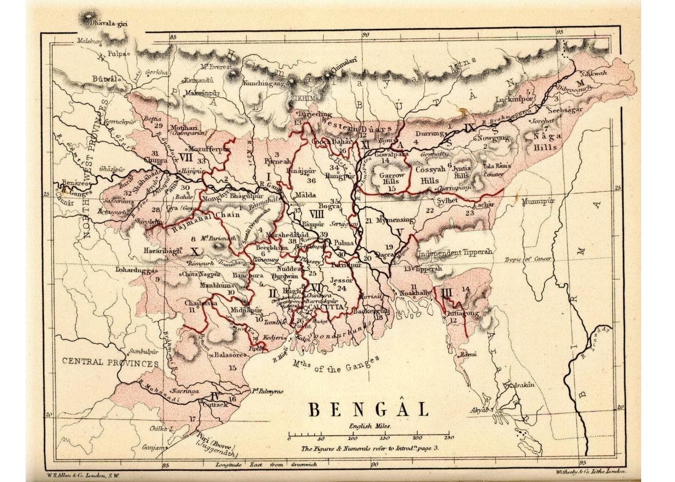 Bengal under the East India Company in 1770 