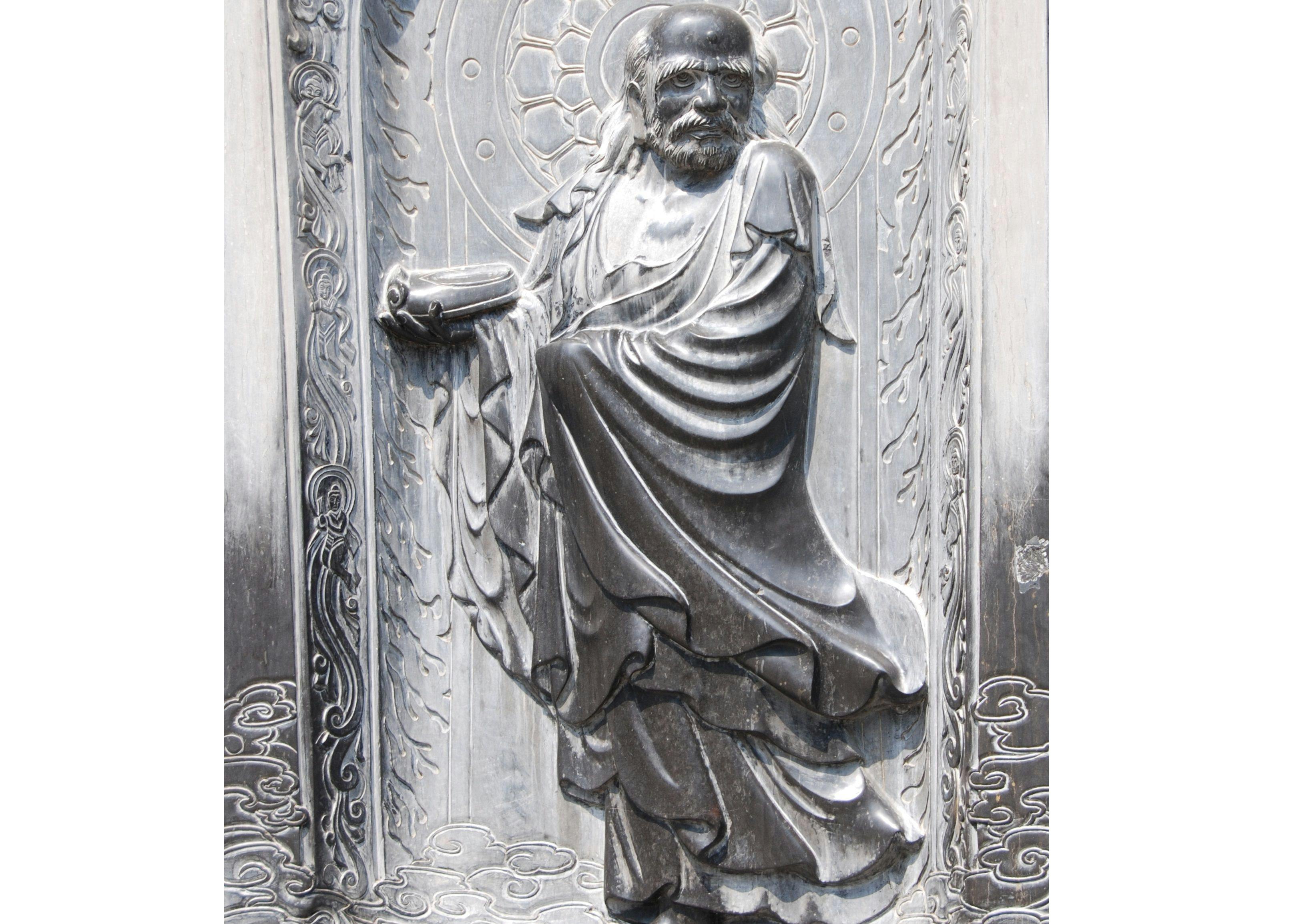 Relief statue of Bodhidharma at Shaolin