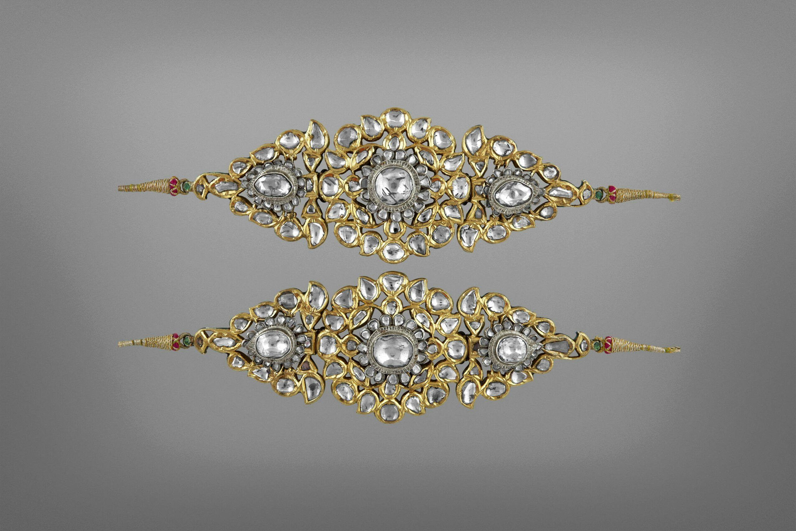 Bazuband (armbands), Deccan, 19th century 
